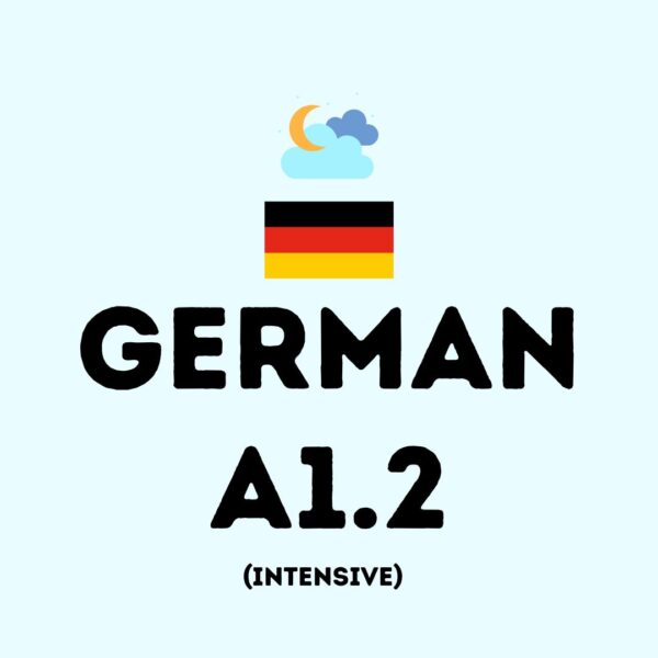 evening intensive german course a1.2